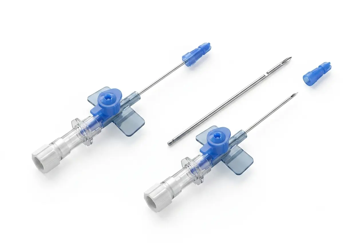 IV Catheter / IV Cannula product packaging and catheter view
